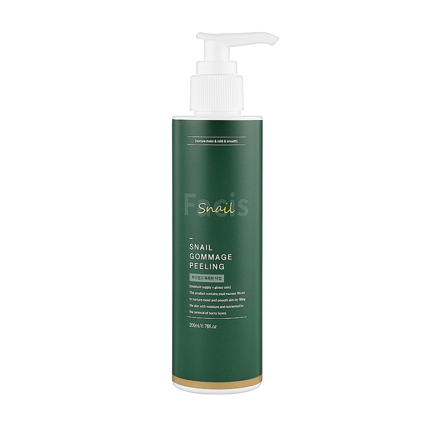 Пілінг-гомаж для обличчя Facis Snail Gommage Peeling з муцином равлика, 200 мл